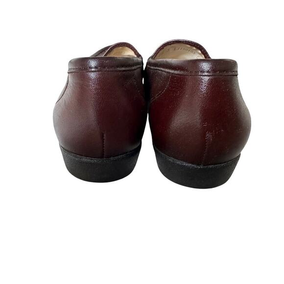 SAS Size 6.5 Vintage Red Wine Simplify Leather Slip On Loafer Tripad Comfort - Picture 6 of 9